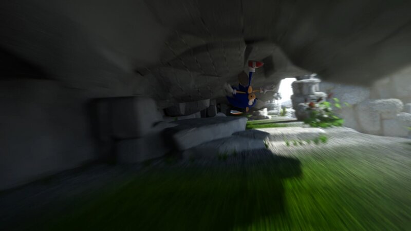 Blue Hedgehog in Cave