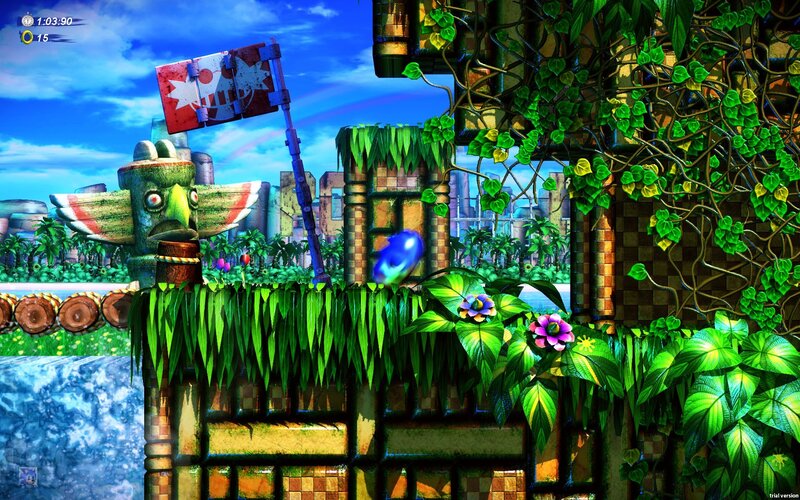 Blue Hedgehog in Jungle — Green