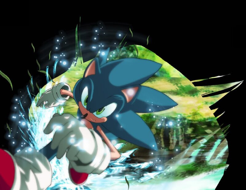 Blue Hedgehog in Motion