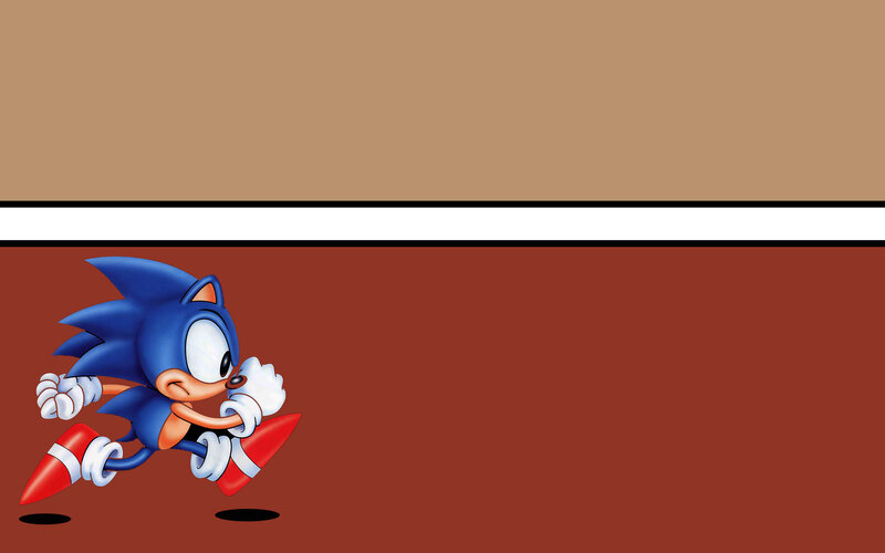 Blue Hedgehog Running — Brown
