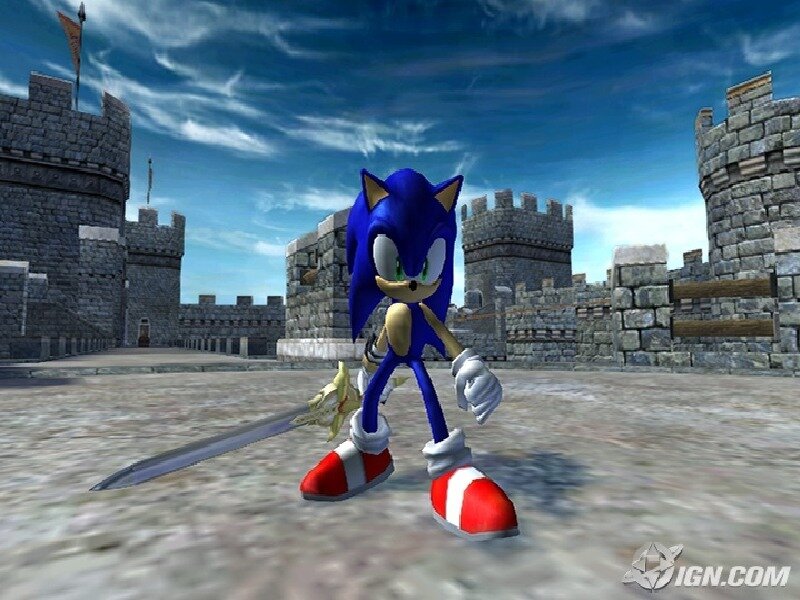 Blue Hedgehog with Sword — Action