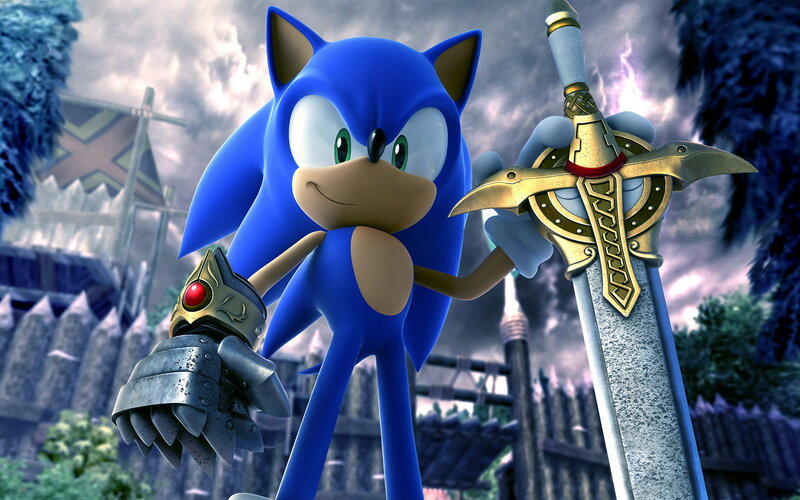 Blue Hedgehog with Sword — Dramatic, 3d Render