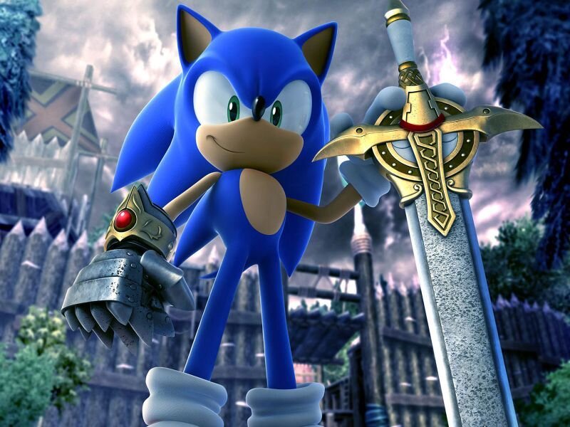 Blue Hedgehog with Sword