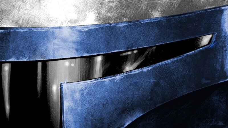 Blue Helmet Mask
