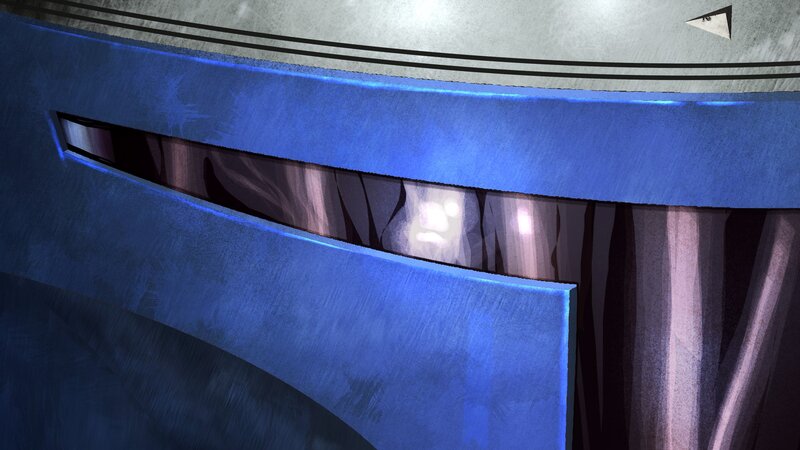 Blue Helmet Visor
