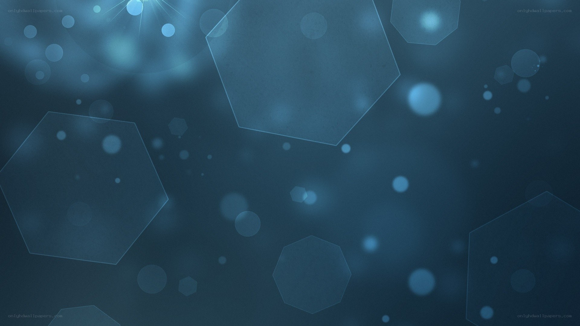 blue hexagon abstract background