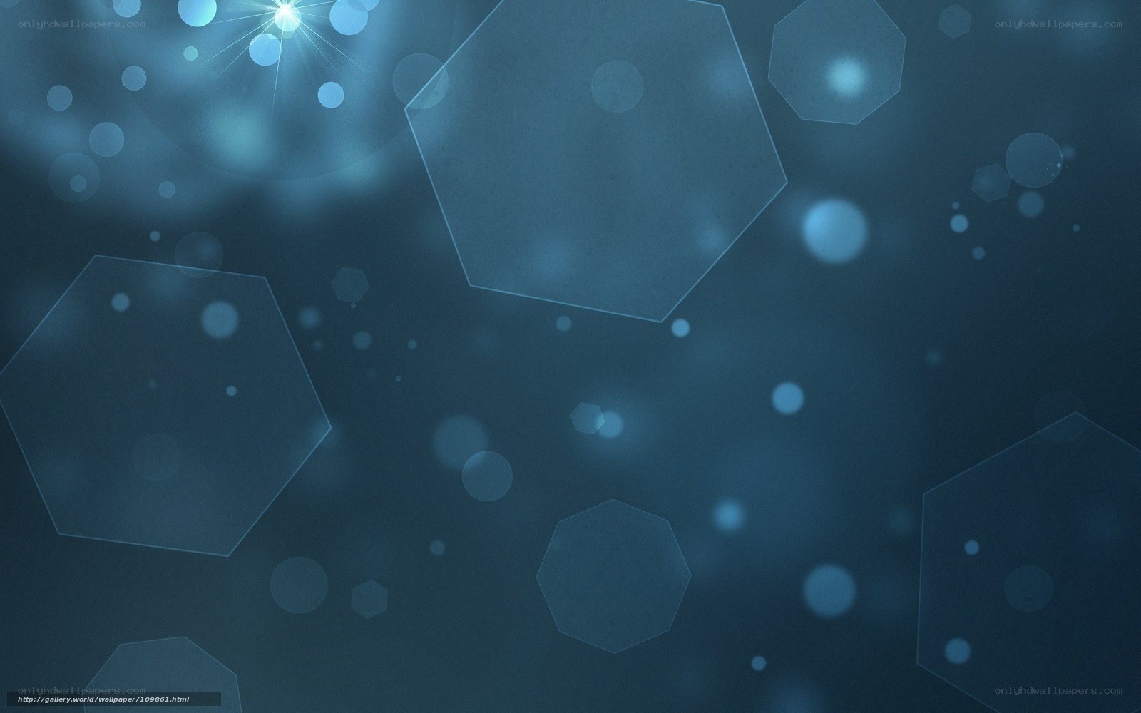 blue hexagon abstract background