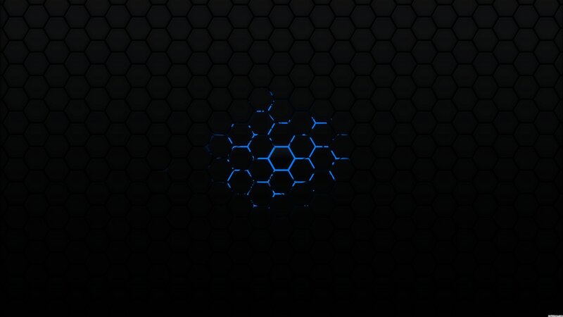 blue hexagon pattern background