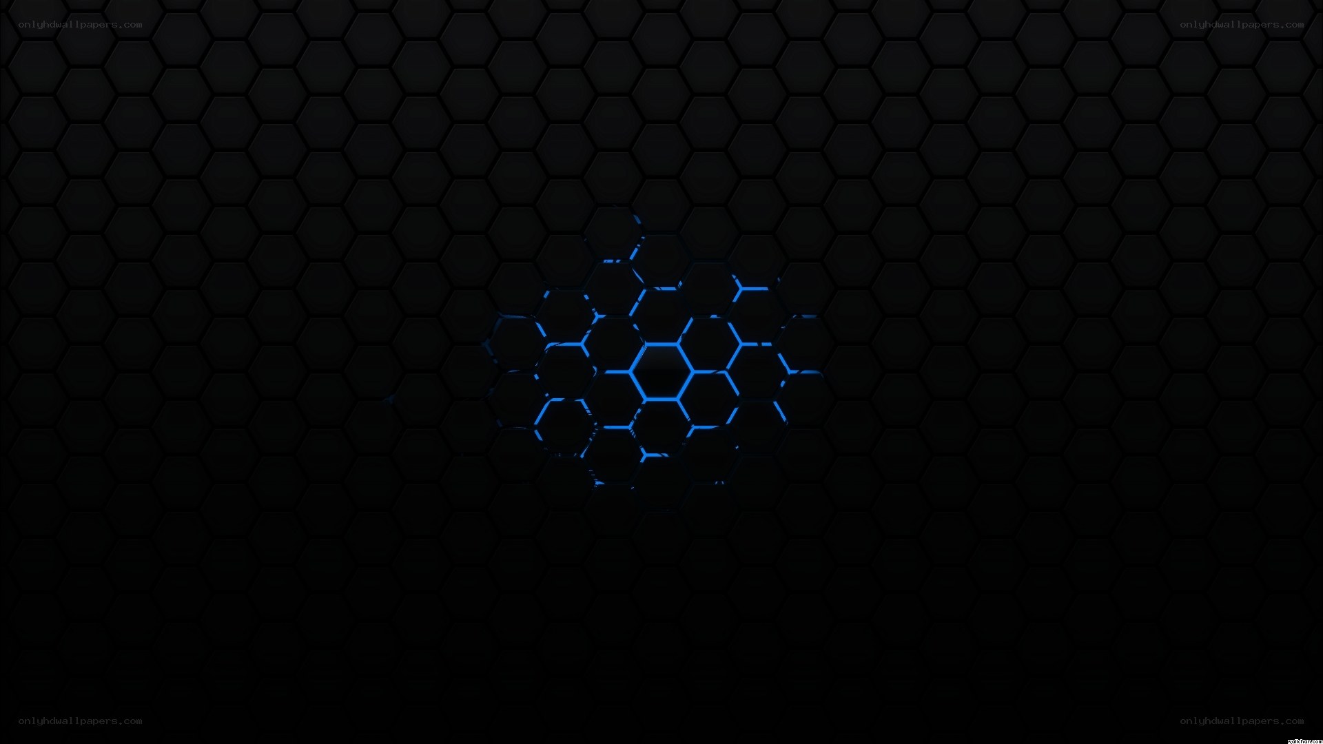 blue hexagon pattern background