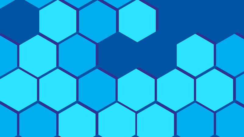 Blue Hexagon Pattern — Calm