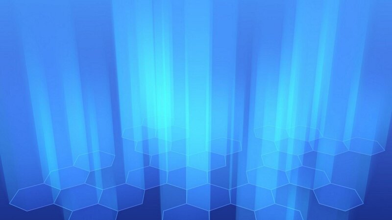 blue hexagonal light pattern
