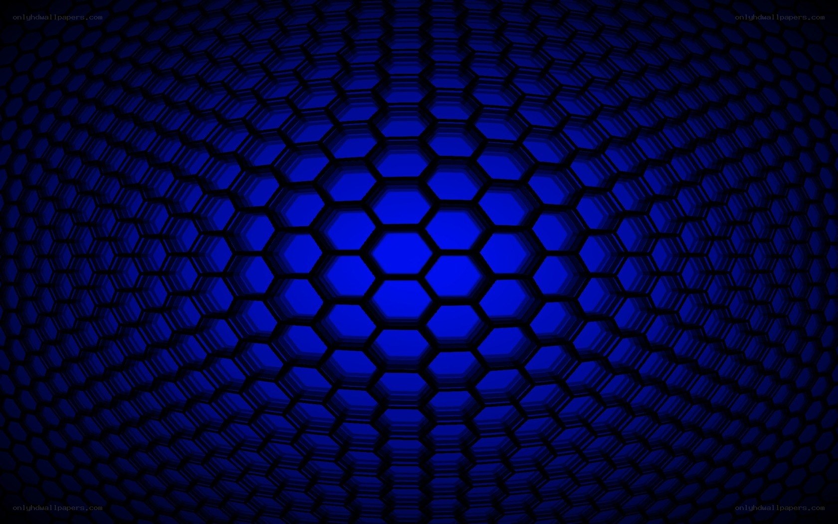 blue hexagonal pattern