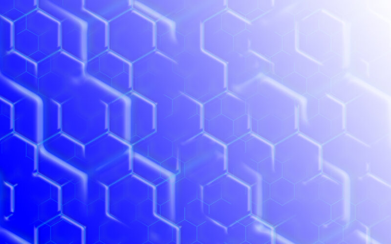 blue hexagonal pattern