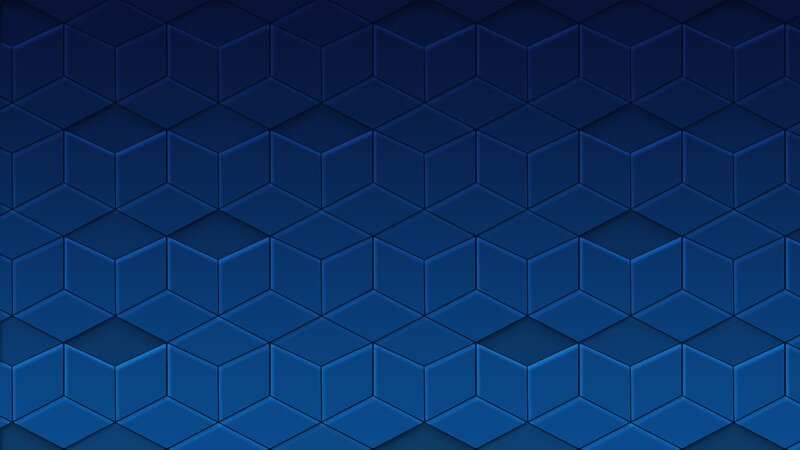 Blue Hexagonal Pattern — Abstract