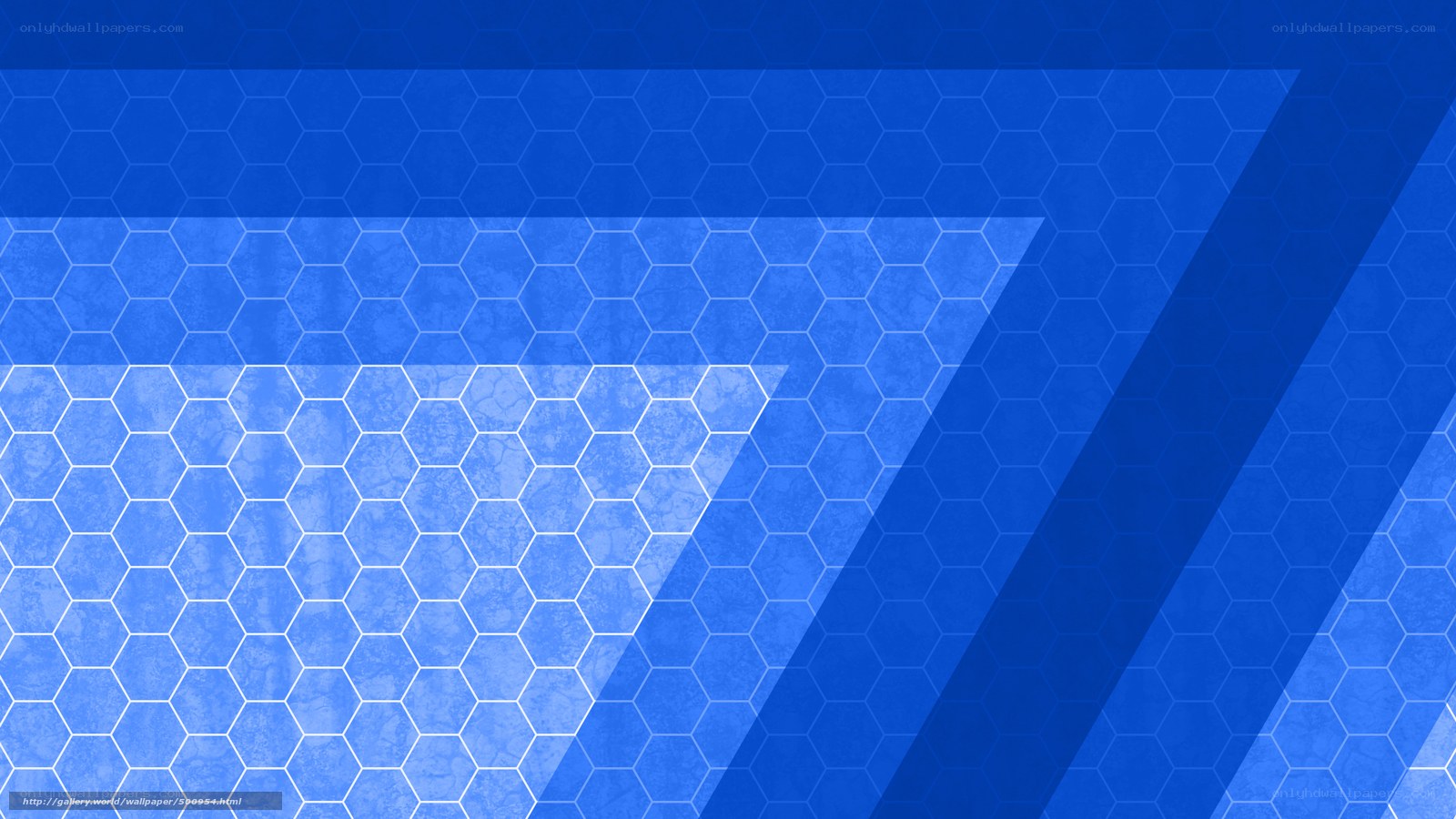 blue hexagonal pattern background