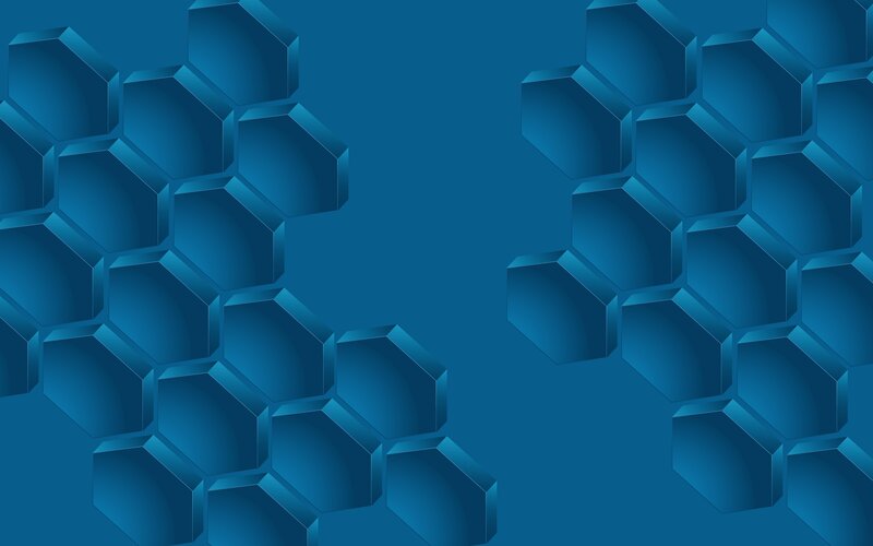 Blue Hexagonal Pattern — Calm, Abstract, Hexagons
