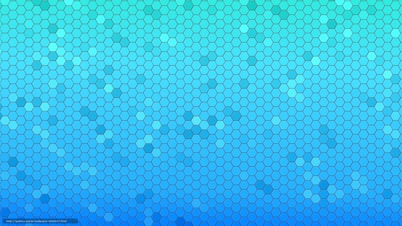 Blue Hexagonal Pattern — Calm, Abstract