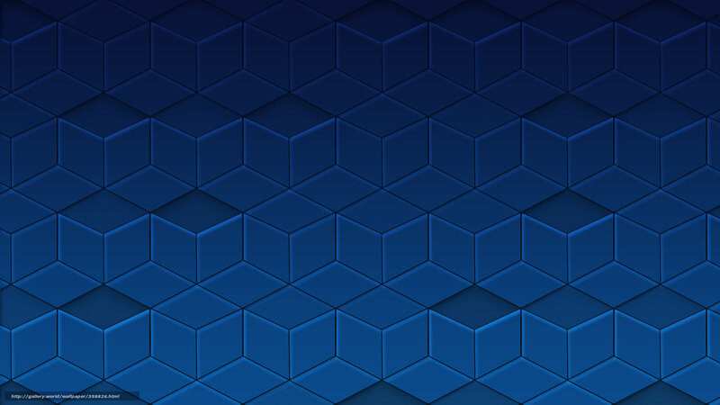 Blue Hexagonal Pattern — Calm, Digital Art