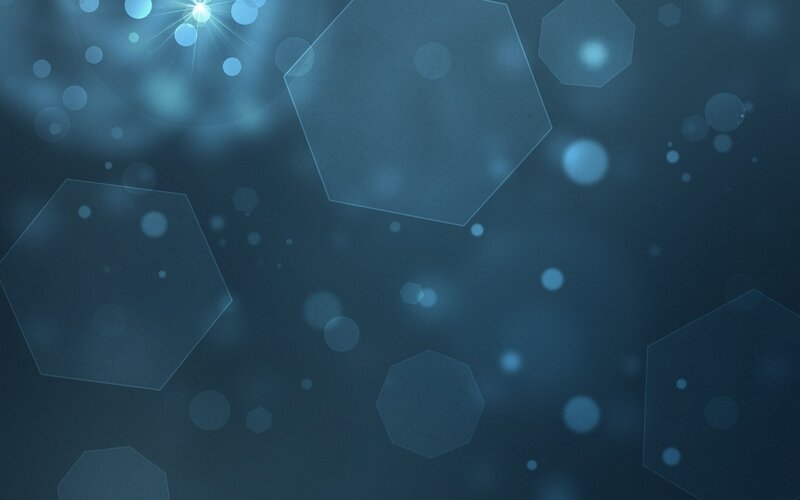 Blue Hexagonal Shapes