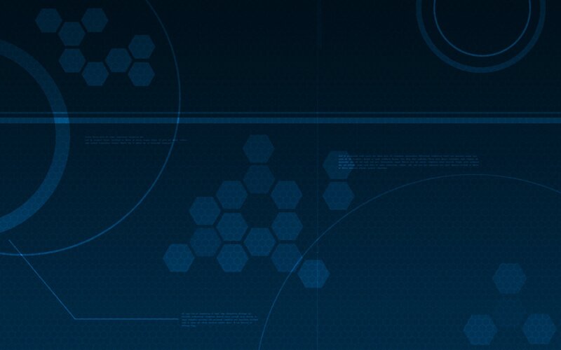 blue hexagonal tech background