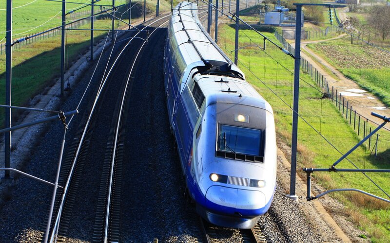 Blue High-speed Train — Calm