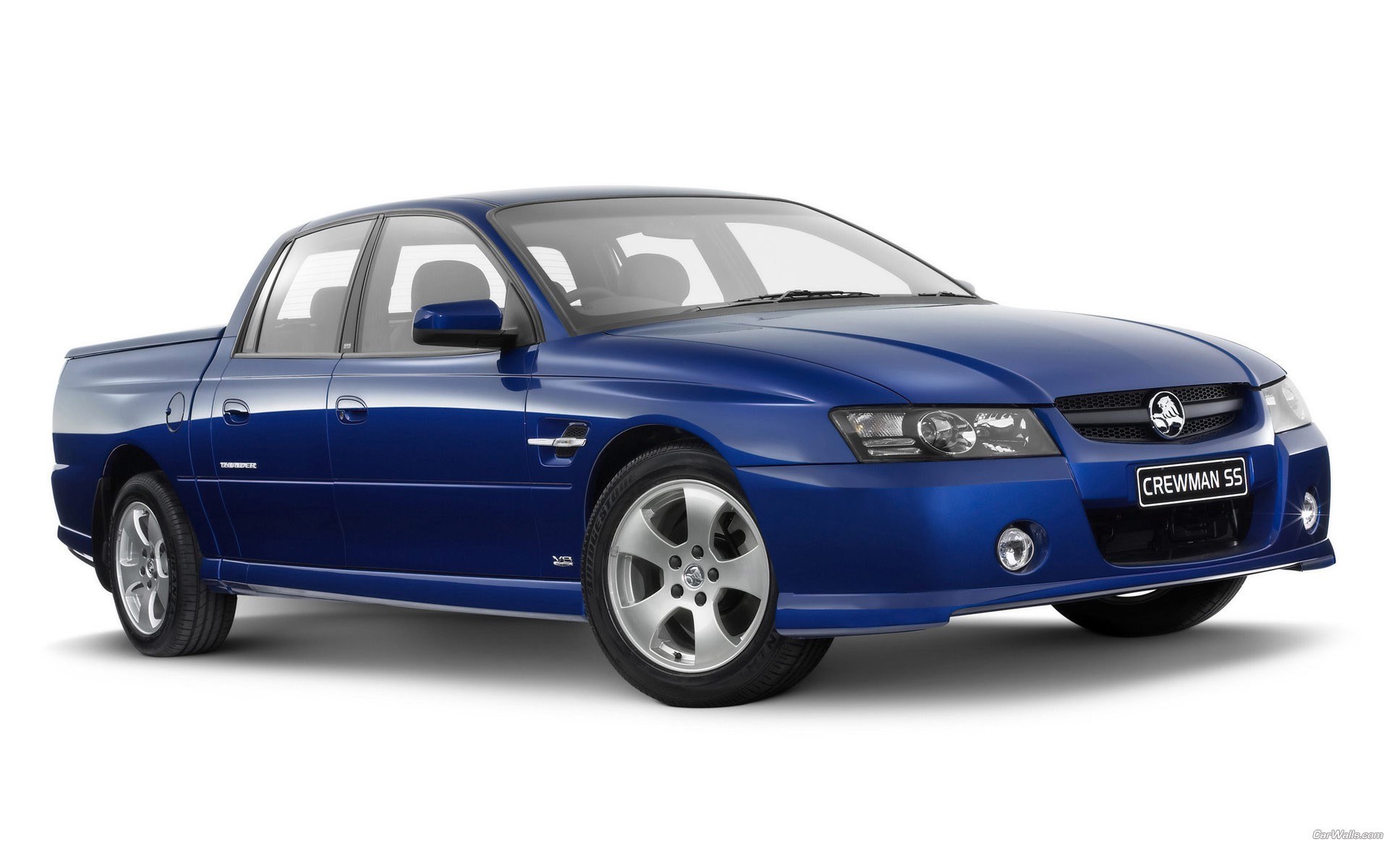 blue Holden Crewman SS pickup