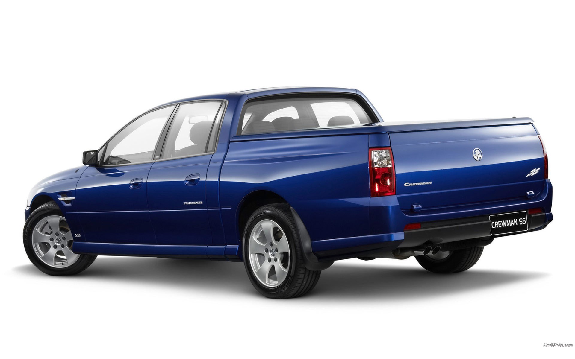 blue Holden Crewman SS pickup