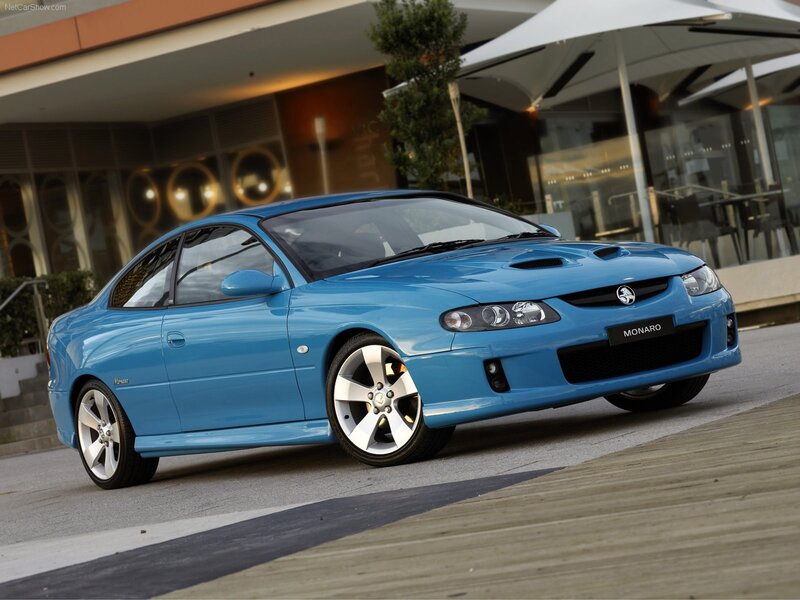 Blue Holden Monaro sports car