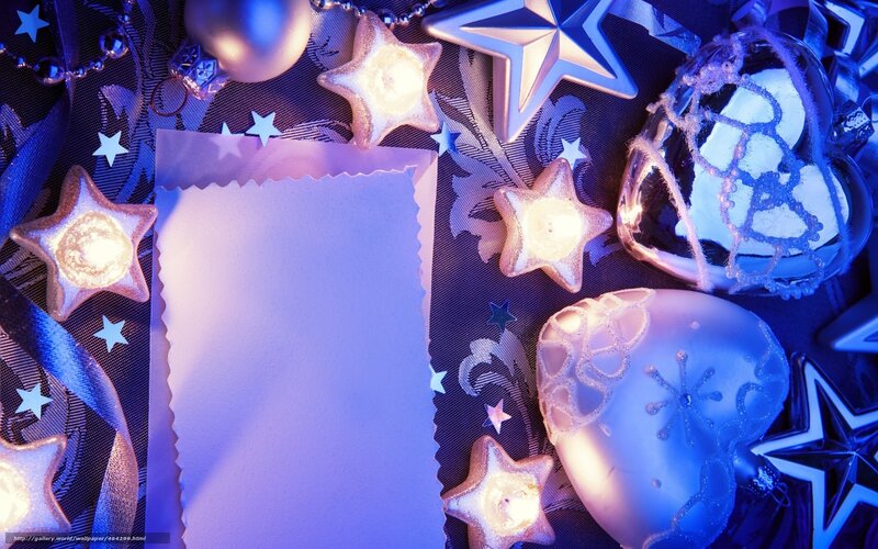 blue holiday decorations