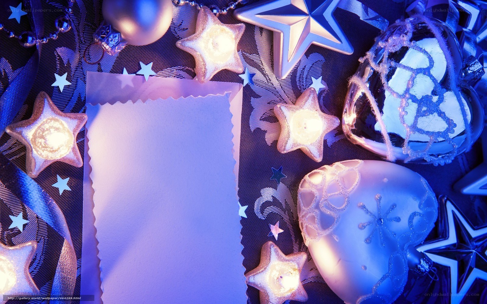 blue holiday decorations
