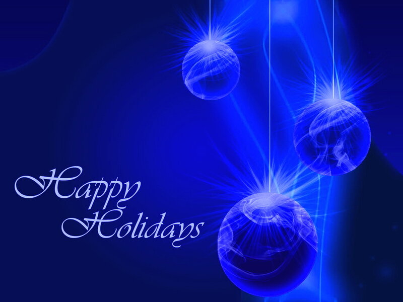 Blue Holiday Ornaments — Festive, Night