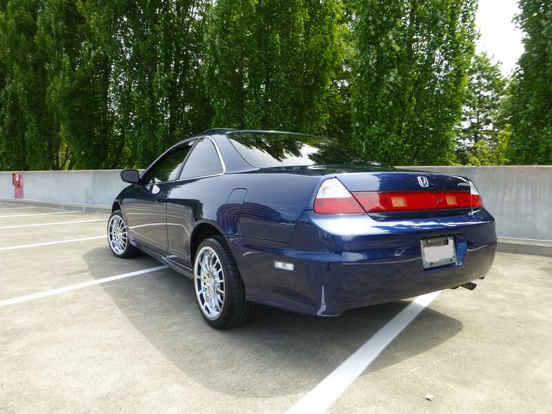 Blue Honda Accord Coupe — Calm, Afternoon