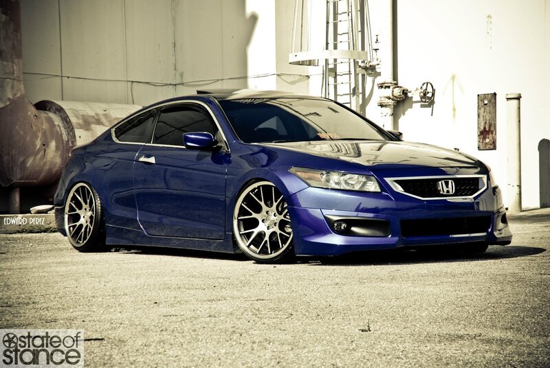 Blue Honda Accord Coupe — Dramatic, Afternoon