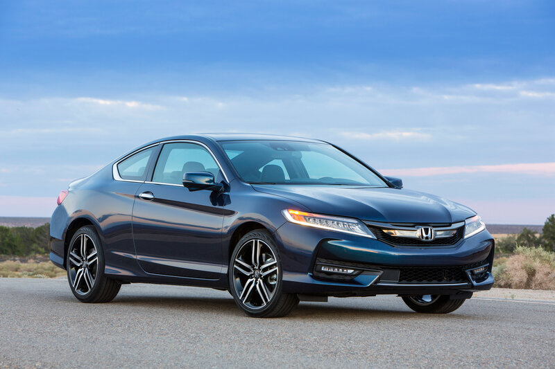 Blue Honda Accord Coupe — Serene, Sunset