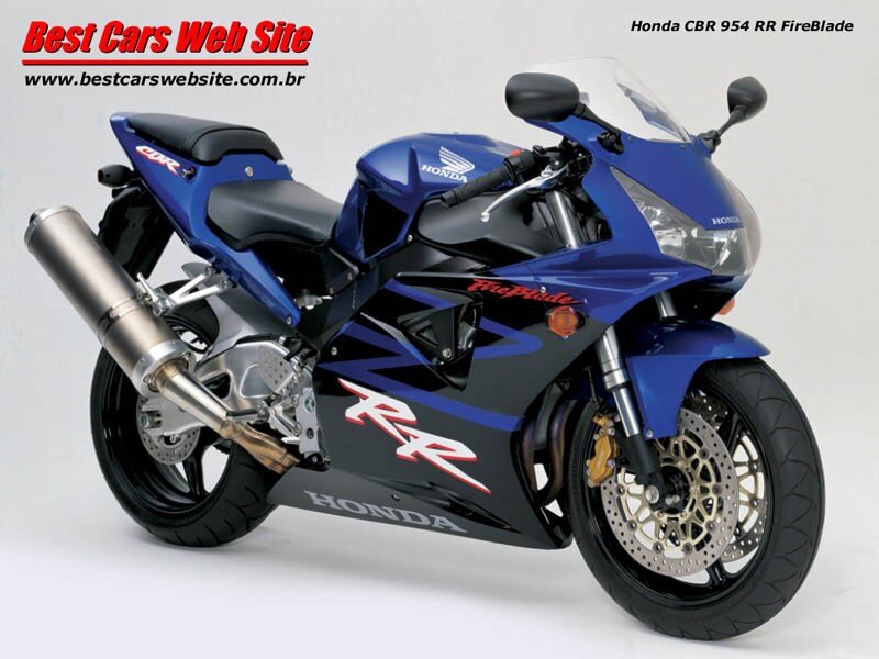Blue Honda CBR 954 RR FireBlade