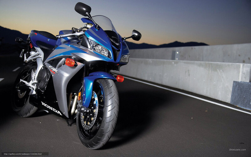 Blue Honda CBR600RR motorcycle