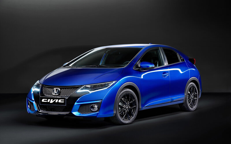 Blue Honda Civic Car
