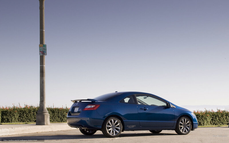 Blue Honda Civic Coupe — Serene