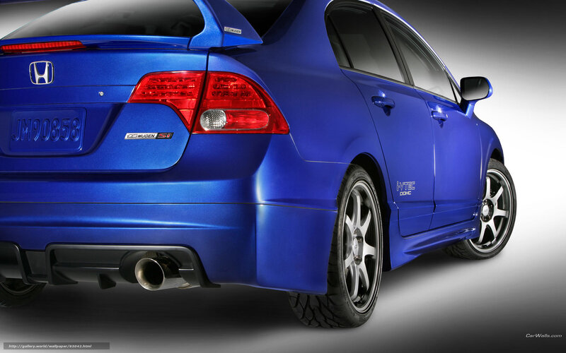 Blue Honda Civic — Dramatic, Photograph