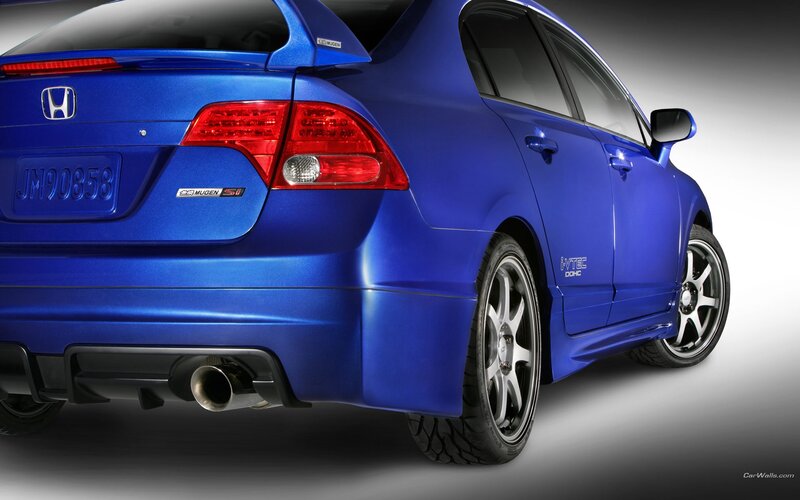 Blue Honda Civic Mugen Si