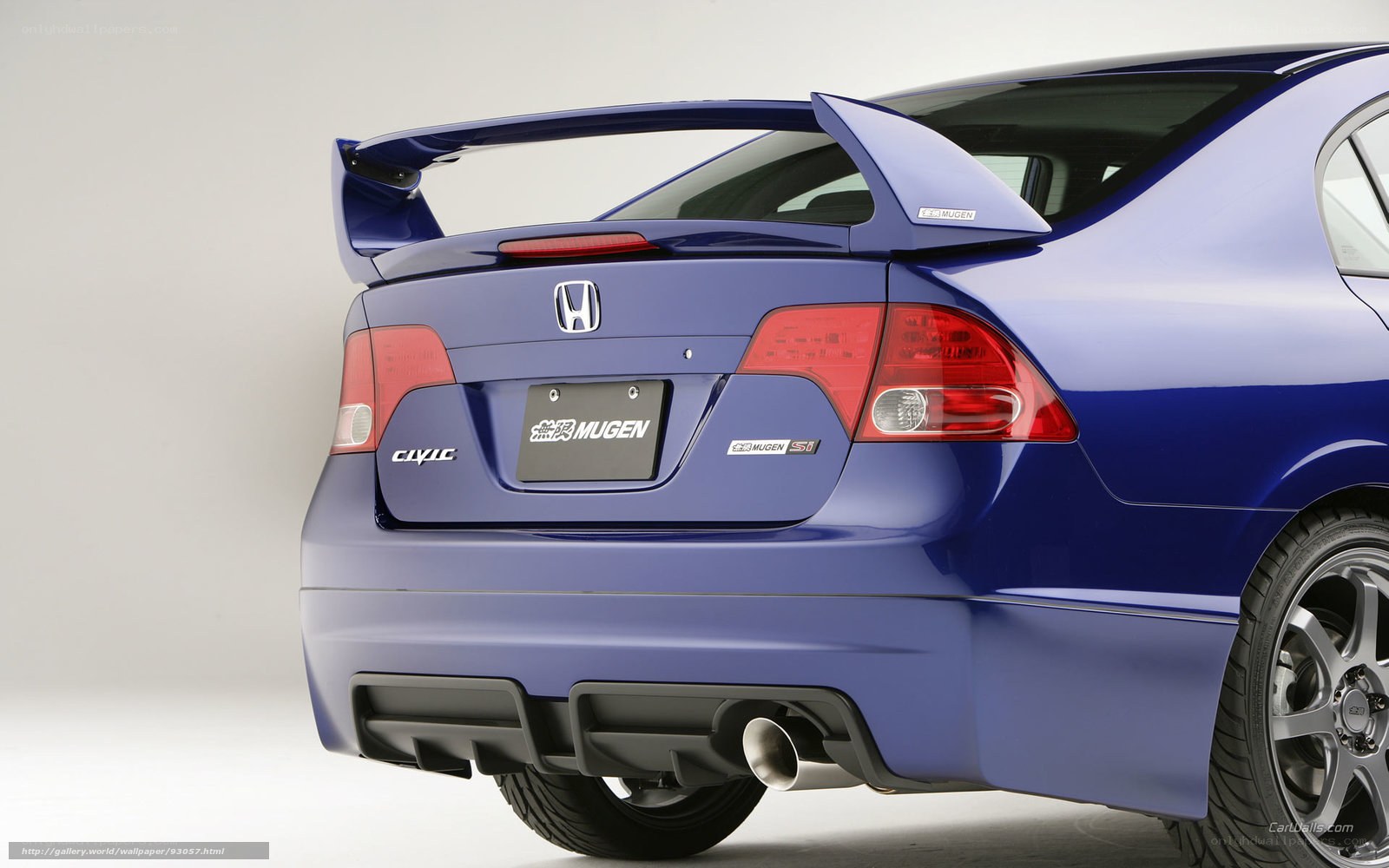 blue honda civic mugen