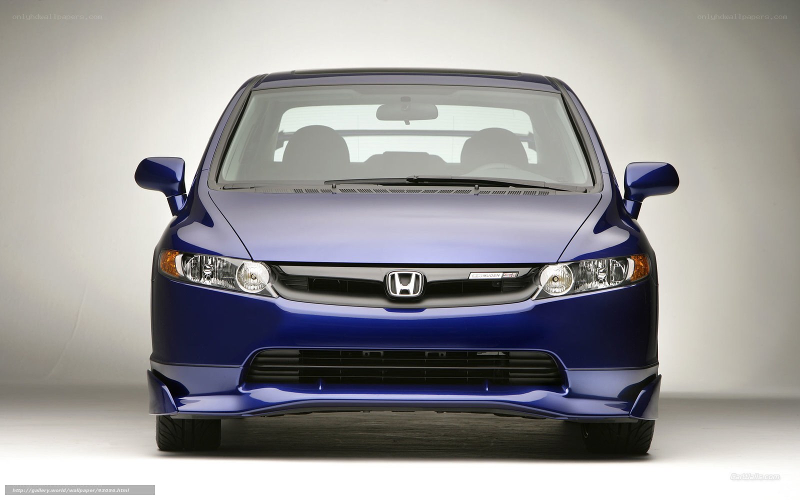 blue honda civic si
