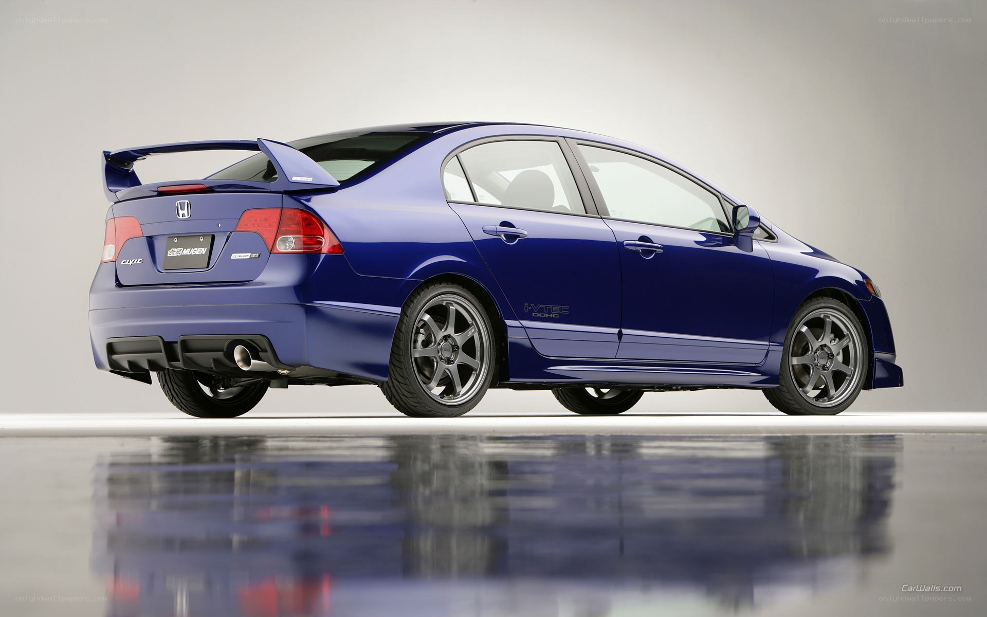 blue honda civic si