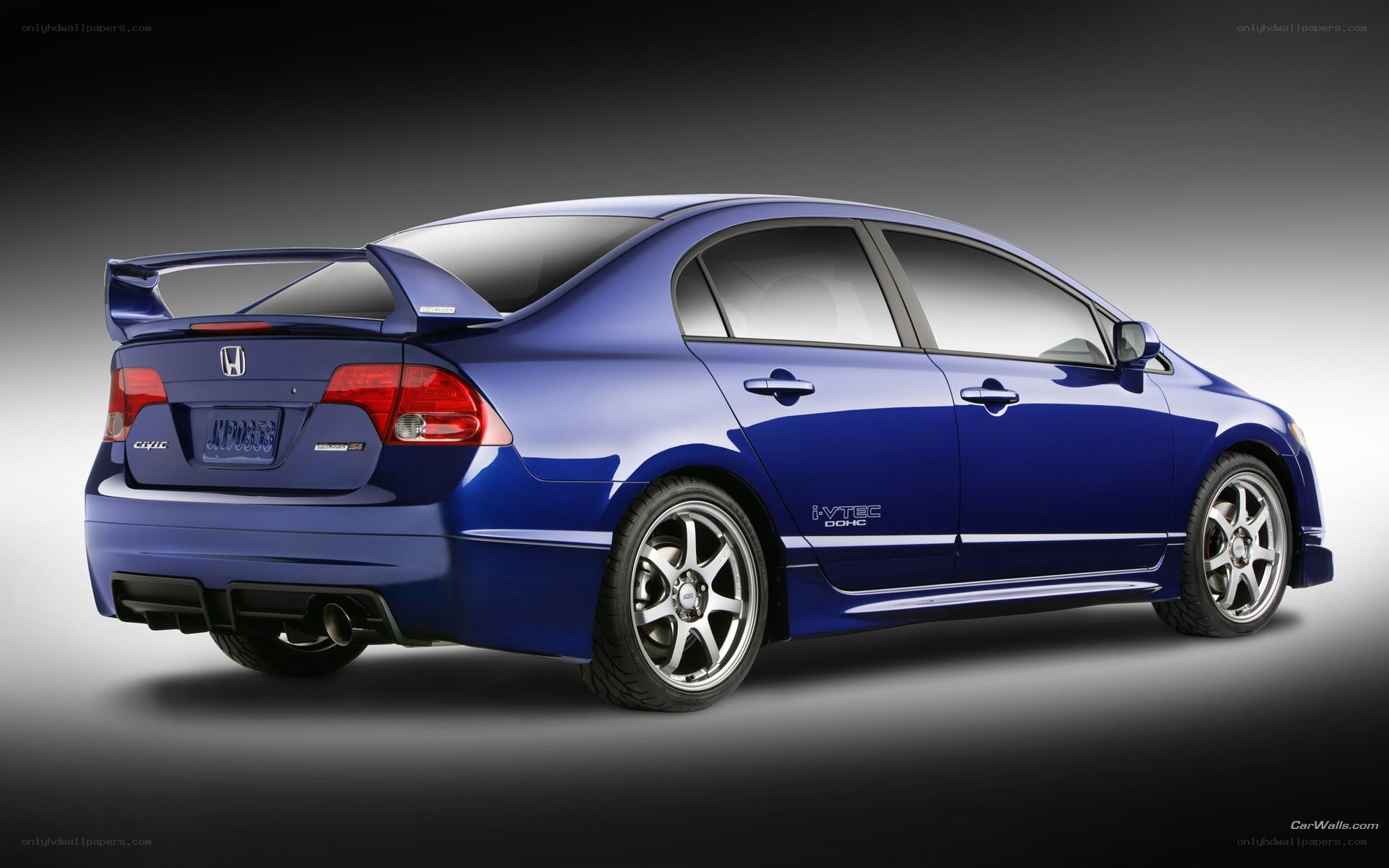 blue honda civic si