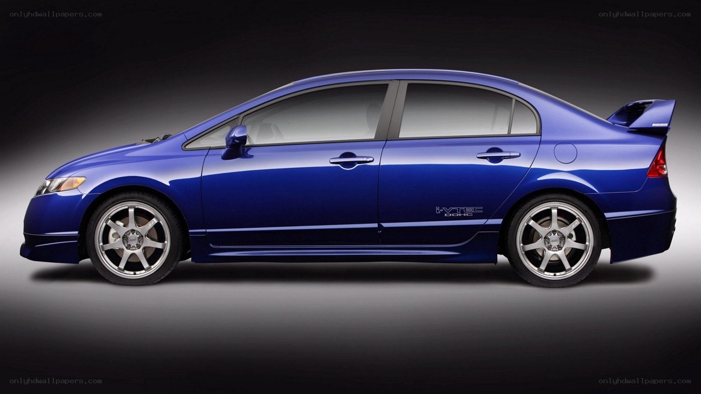 blue honda civic si