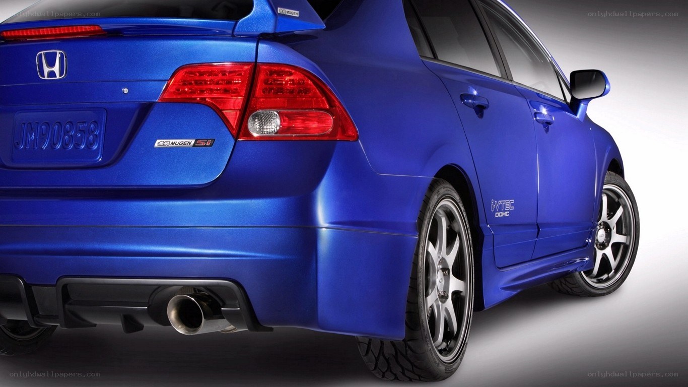 blue honda civic si