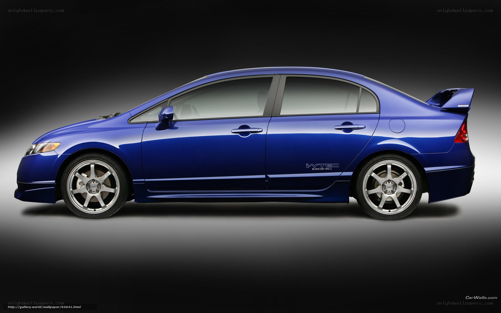blue honda civic si