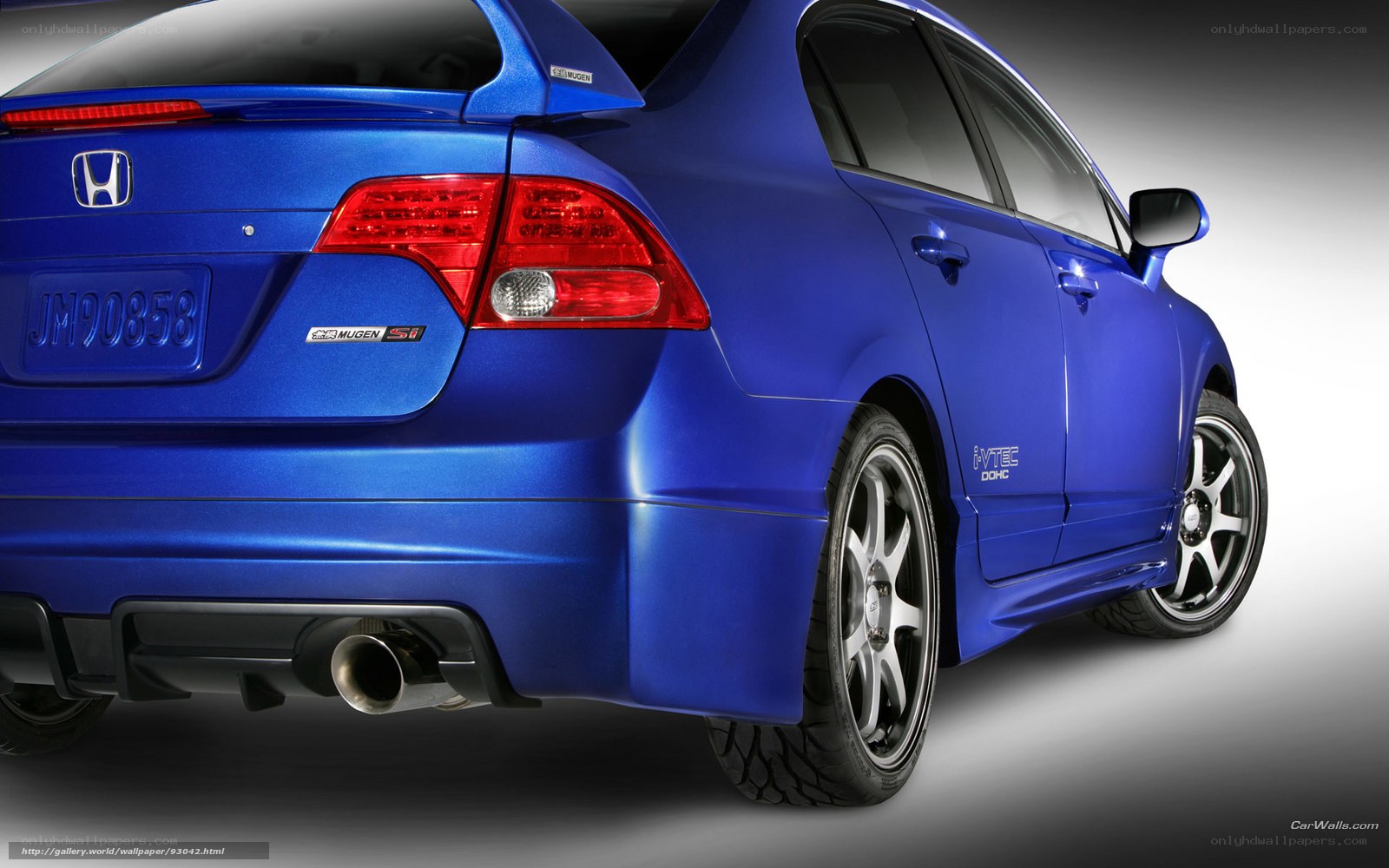 blue honda civic si