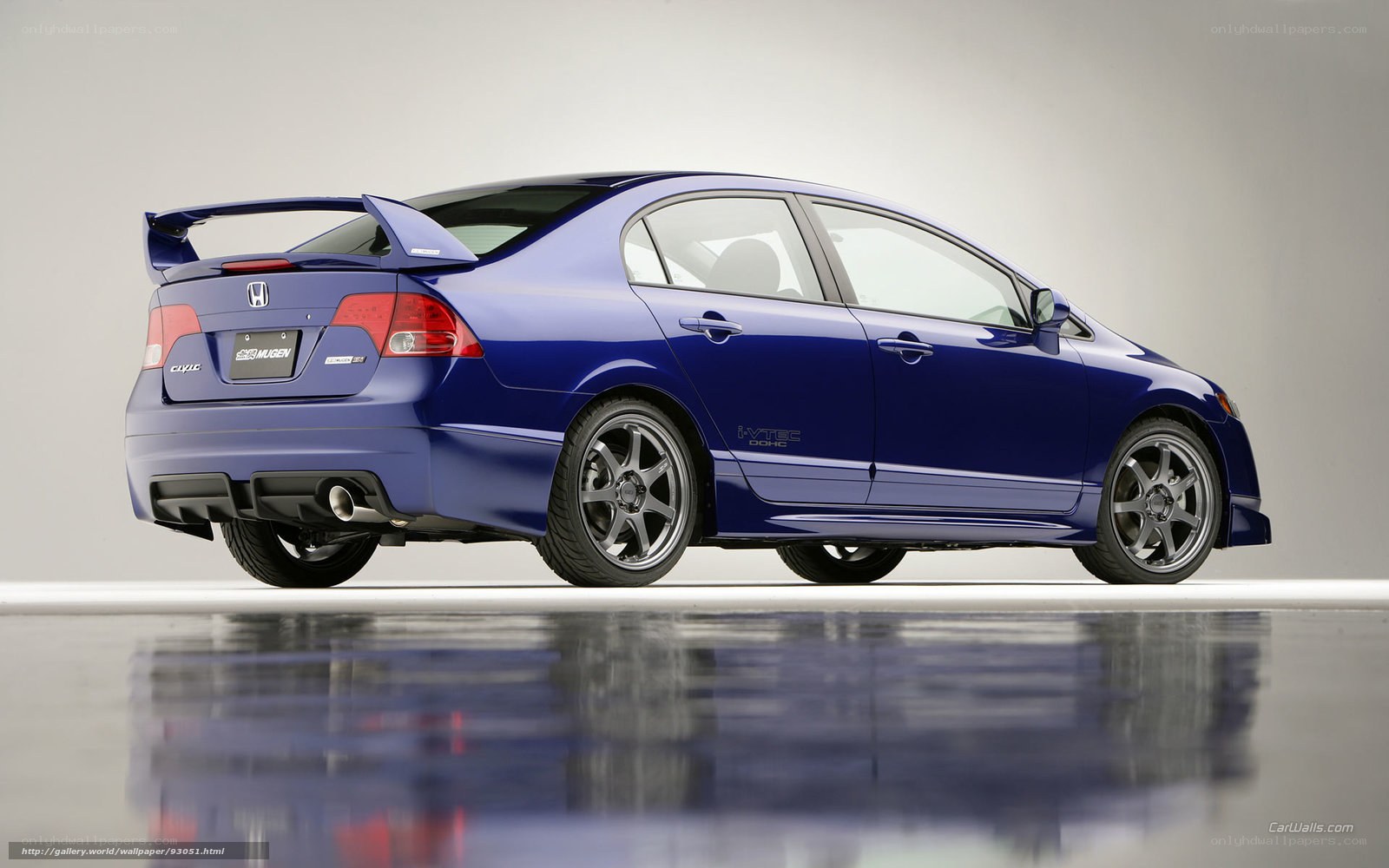 blue honda civic si