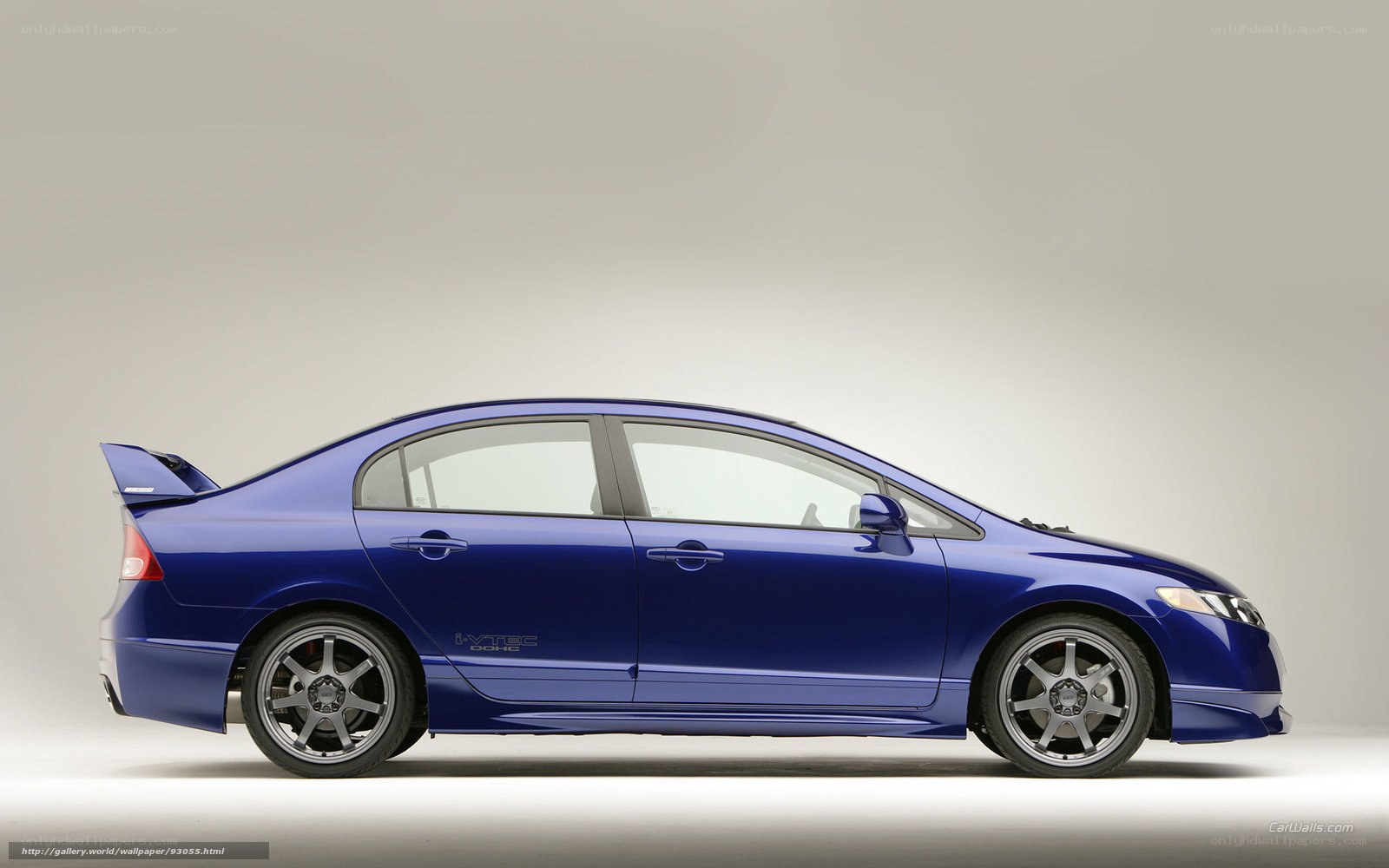 blue honda civic si